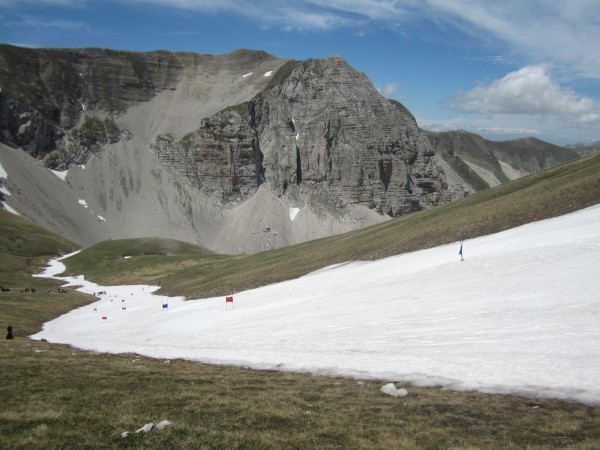 Interno del Monte Vettore 2476m. (AP) nel giorno della gara del mese di giugno.