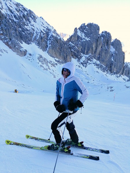 Giorgia Marchelli,giornalista di QUOTA NEVE,abile sciatrice.