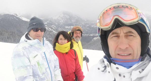 S.D.M. sul Monte Pora:Io,Gianfranco,Giuliana e Luigi