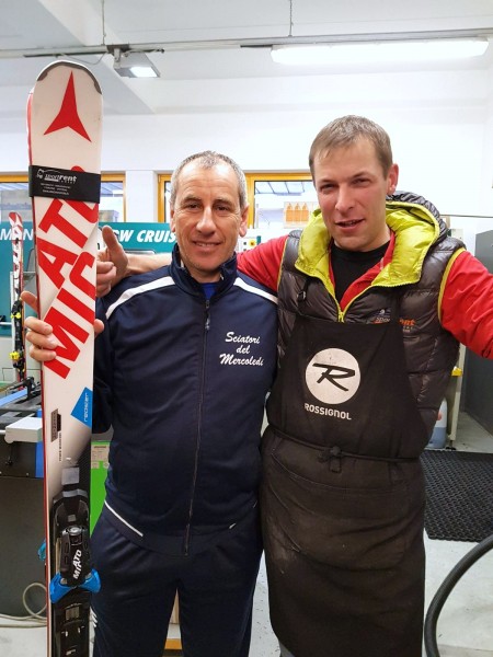 Io e Andreas,il N°1 degli skiman e abile slalomista!!!