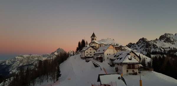 Tramonto, Monte Lussari