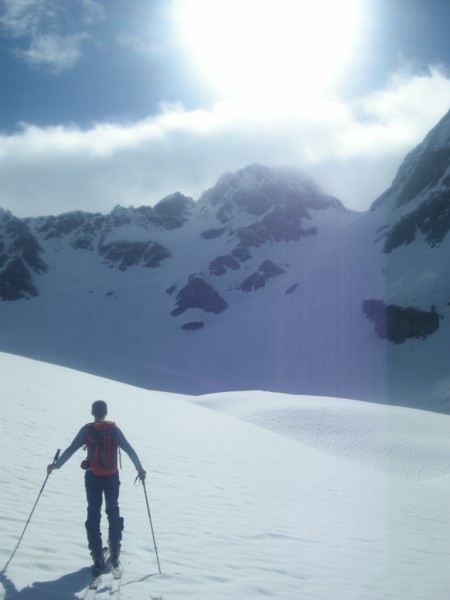 Max in salita verso la forcella...