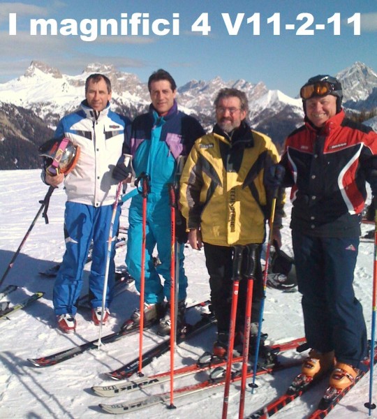 I magnifici 4 in Val Zoldana Ven.11-02-11.JPG