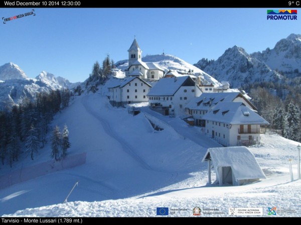 10-12-2014 TARVISIO LUSSARI.jpg (146.13 KiB) Visto 5160 volte 10-12-2014 Tarvisio : Web Cam Monte Lussari.