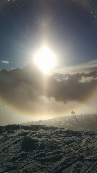 Tempesta di vento sulle Dolomiti di Sesto