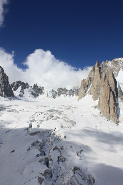 mer de glace. monte bianco.