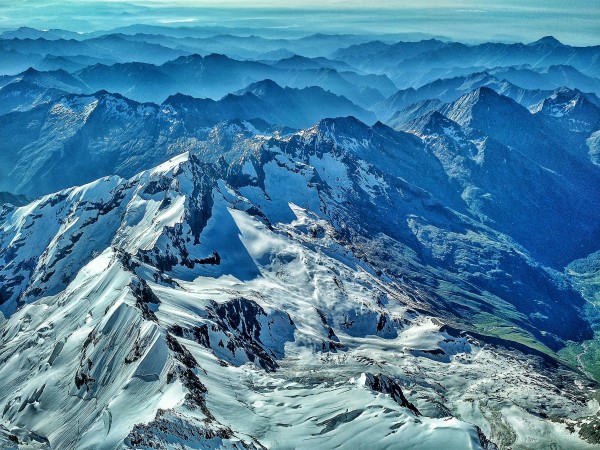 Vista da capanna Margherita