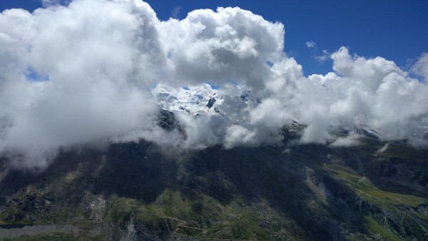 Rothorn 3103 m slm -Zermatt (CH) - vista sul Matterhorn glacier paradise