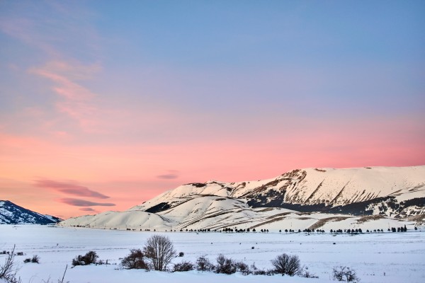 &quot;Tramonto sul Quarto del Barone&quot; Parco Nazionale della Majella. Pescocostanzo (AQ)  Abruzzo.