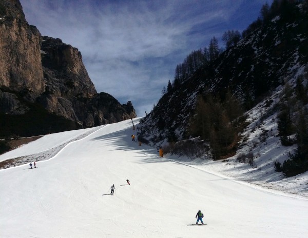 Gli snowboarders Tommy e Vittorio.