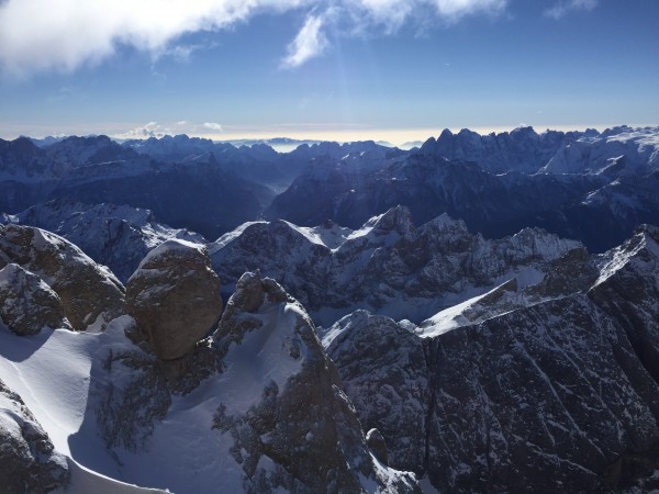 Marmolada 3265 m.... e si rimane a bocca aperta davanti a questo spettacolo...