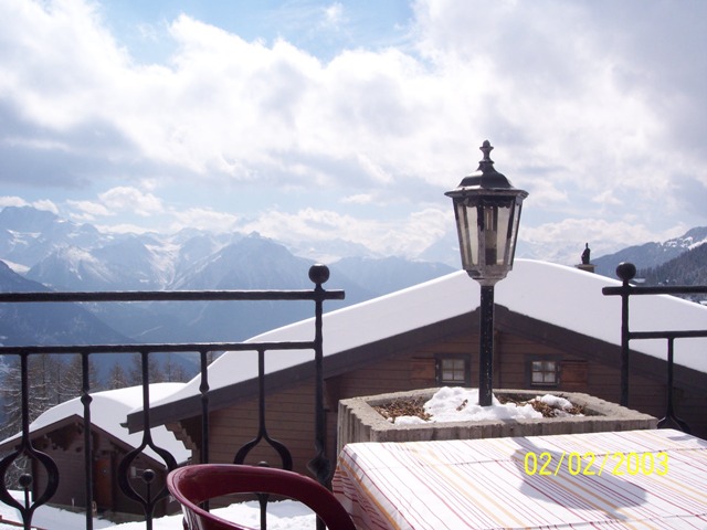 Panorama dal tavolo dell'Hotel Ristorante Aletsch dove ci siamo &amp;quot;rifocillati&amp;quot;